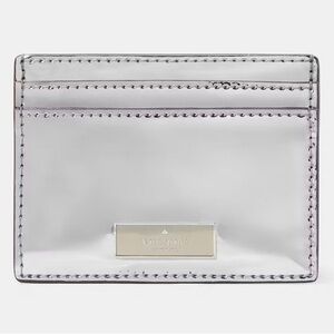 KATE SPADE ♠️ NWT Bridget Mirror Metallic Small Slim Card Holder
